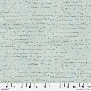 Tim Holtz- Eclectic Elements Palette- Blue Script PWTH284.BLUE- Half Yard- May 2025