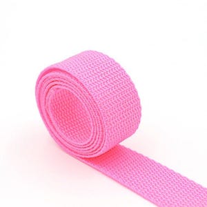 Neon Polypropylene 1 inch (25mm) width Webbing- by the yard