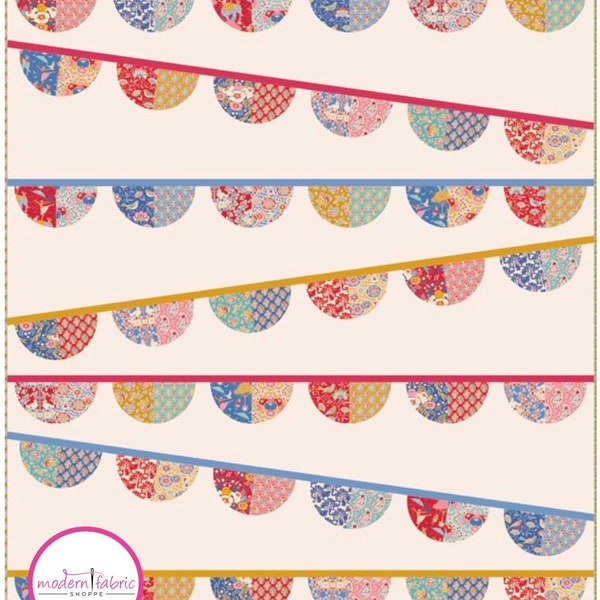 Tilda- Jubilee- Bunting Quilt Kit- Dove White- February 2024