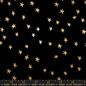 Starry by Alexia Marcelle Abegg- Starry RS 4109 50M- Black Gold- Half Yard