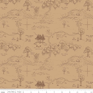 Winnie the Pooh for Riley Blake Designs- Braune Karte C17001-BRAUN - Halber Hof November 2025