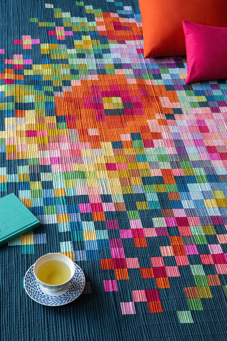 TILDA Basics Embroidered Flower Quilt Kit Etsy