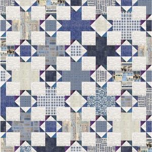 Hazel Quilt- Indigo Kit featuring Eclectic Elements- Indigo by Tim Holtz- June 2025