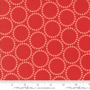 Tiny Christmas by Lizzy House- Christmas Red 37136 12- Half Yard- Juni 2025