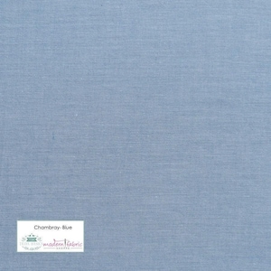 Tilda Chambray Basics- TIL160008-Blue- Half Yard