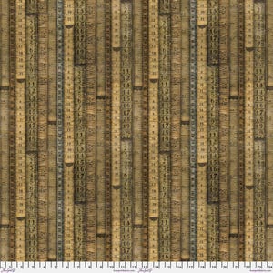 Tim Holtz- Electric Elements- Tape Measures PWTH060.8NEUT- Half Yard