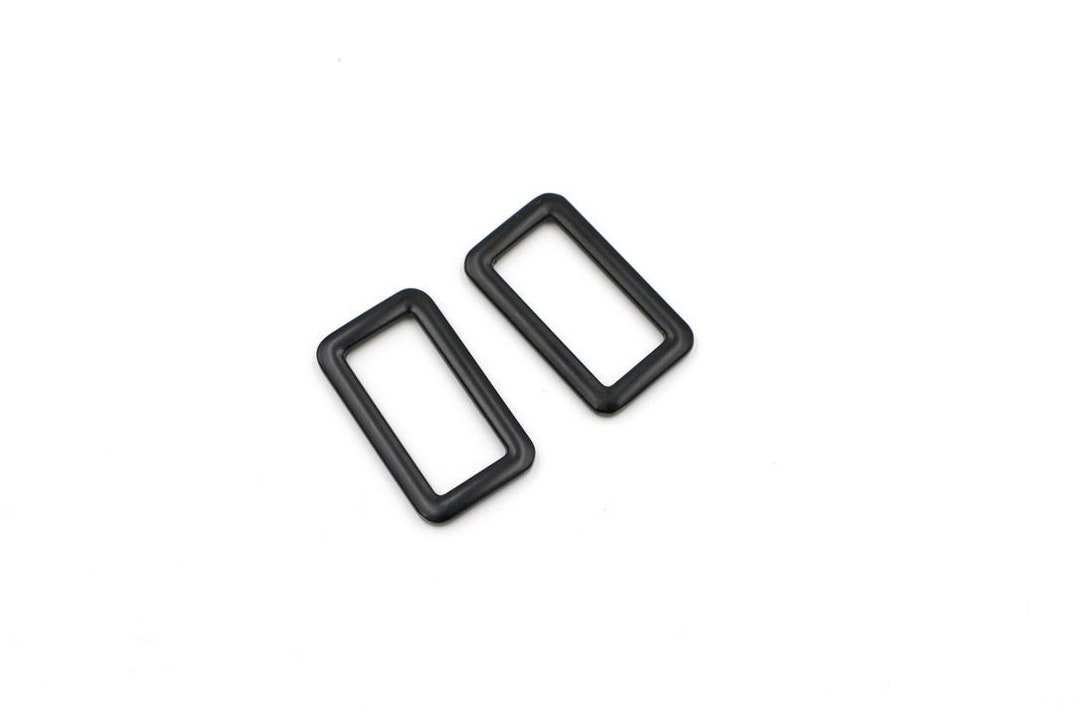 Black 1 25mm Rectangle Ring Hardware for Bags and Etsy