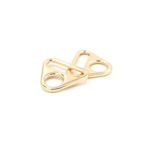 Gold 1"- 25mm Triangle Ring Hardware for Bags and Crafts, Set of 2