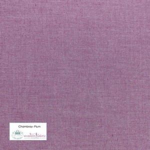 Tilda Chambray Basics- TIL1600010-Plum- Half Yard
