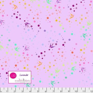 Tula Pink True Colors- Fairy Dust PWTP133.LAVENDER- Half Yard