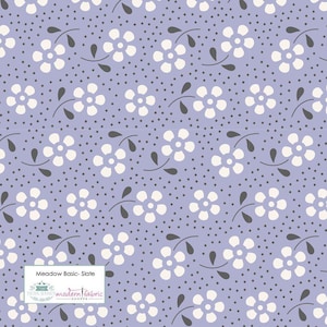 Tilda Meadow Basic- TIL130088-Łupek- Pół jarda