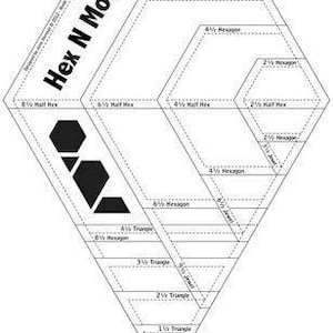 Regla hexagonal y más de Jaybirds Quilts