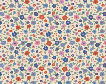 Tilda- Creating Memories- Evie TIL130133- Blue- Half Yard- June 2024