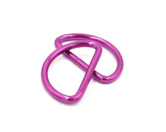 Set di 2 anelli a D rosa da 38 mm (1 1/2 pollici).