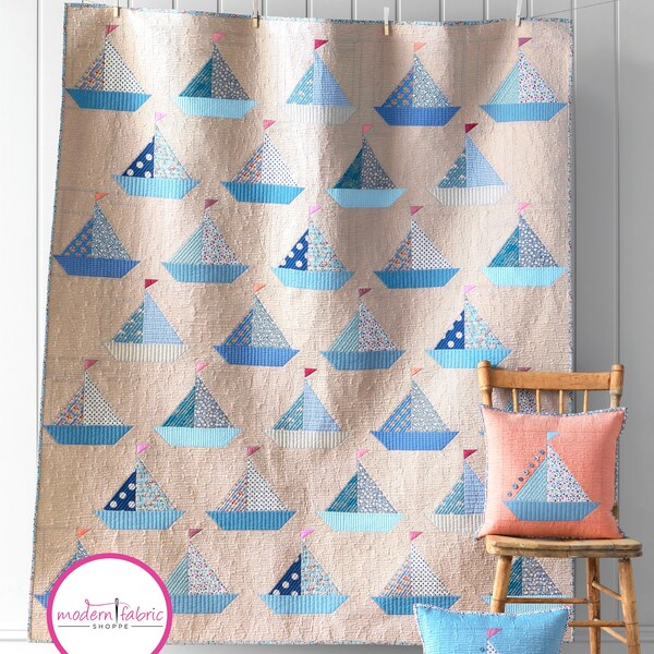 PRE-ORDER Tilda- Creating Memories Summer Collection Collection- Sailboat Quilt Kit- June 2024