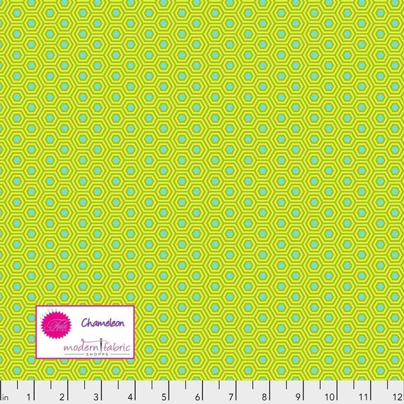 True Colours Hexy Cameleon - Tula Pink - PER QUARTER METRE True Colours Hexy Cameleon - Tula Pink - PER QUARTER METRE