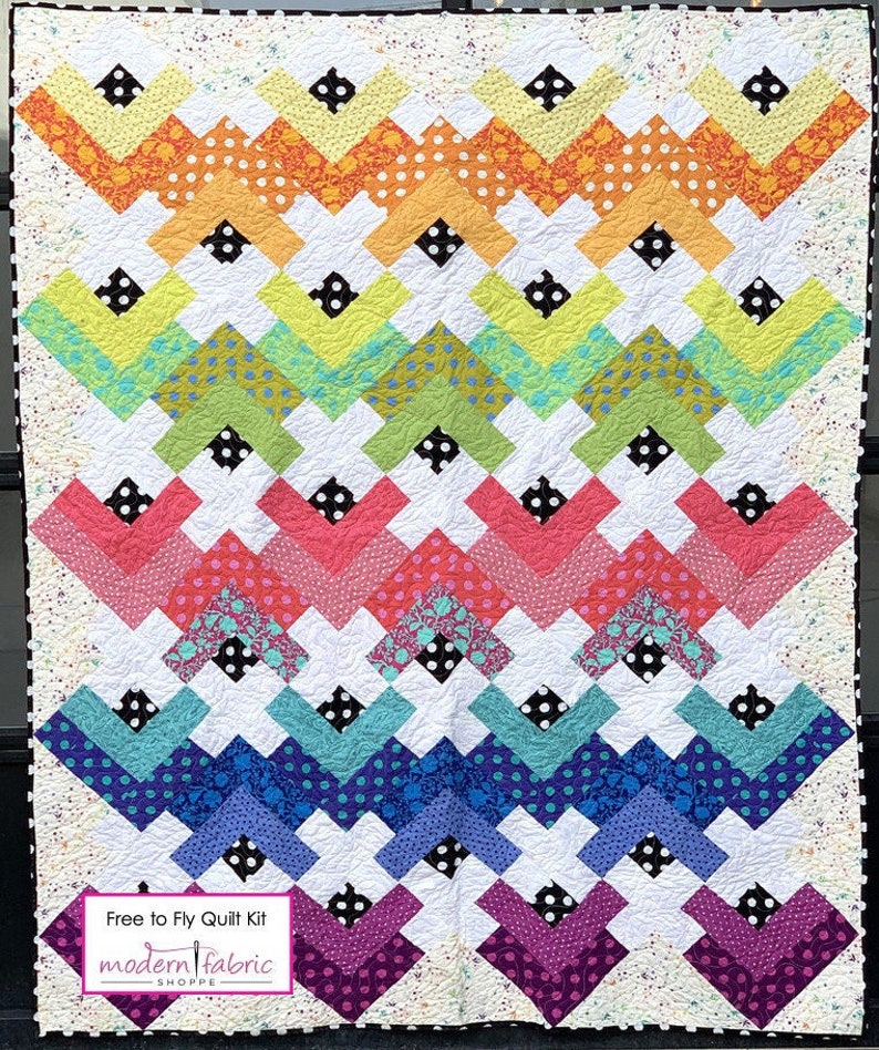 Free to Fly Quilt Kit Featuring Tula Pink Cotton Street Etsy