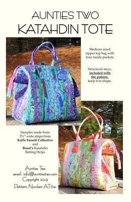 Mini Poppins Bag Pattern  Stays by Aunties Two Patterns 853102006292   Quilt in a Day Patterns