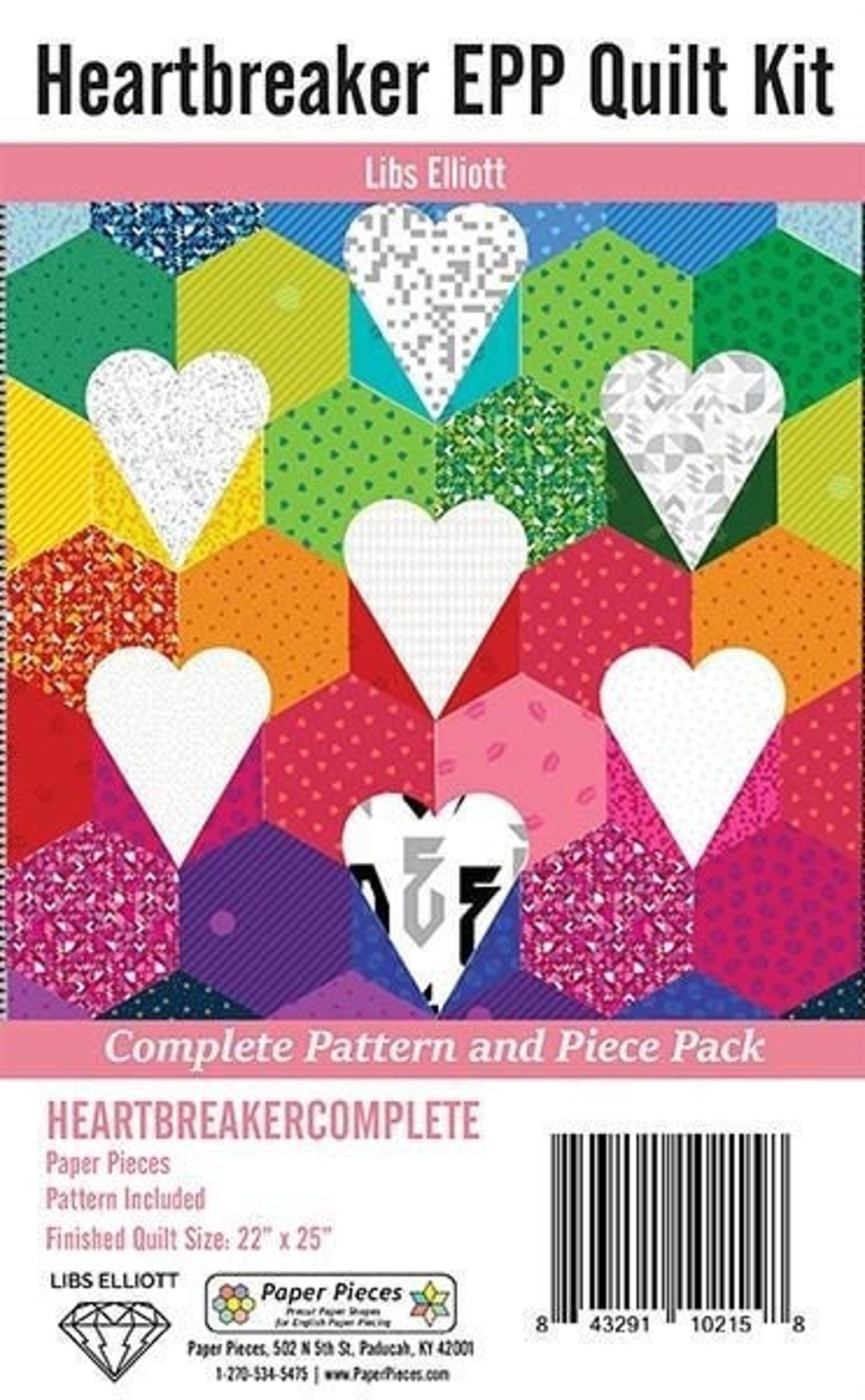 Heartbreak by Libs Elliott- Pattern With Paper Piece Pack - Etsy