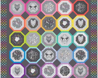Tula Pink- Graywork- Graywork Quilt Kit-Dark October 2025