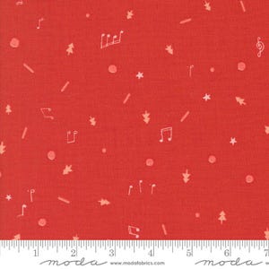 Tiny Christmas by Lizzy House- Christmas Red 37137 12- Half Yard- Juni 2025