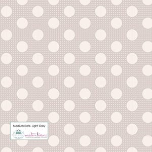 Tilda Medium Dots- TIL130008-Light Grey- Half Yard