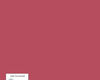 Tilda- Solid TIL120014-Country Red- Half Yard