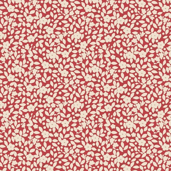 Tilda- Creating Memories- Avery TIL130144- Red- Half Yard- June 2024