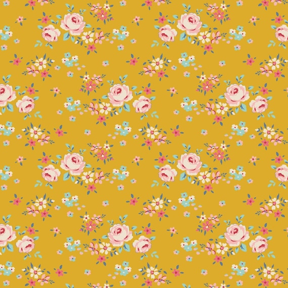 Tilda- Creating Memories- Gracie TIL130117-Yellow- Half Yard- June 2024