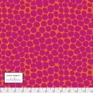 Kaffe Fassett- Brandon Mably- Jumble PWBM053.MAGENTA- Half Yard