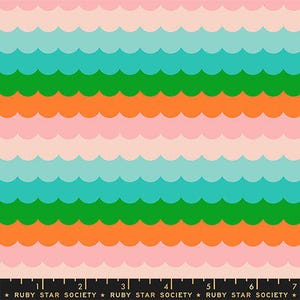 Poolside Too- Collaboration by Ruby Star Society- Umbrella Scallops RS 5199 13- Verdant- Half Yard- April 2026