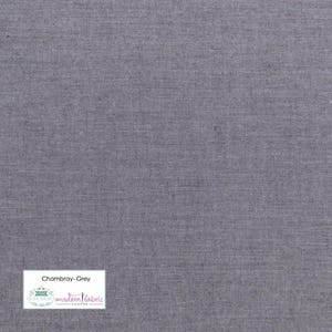 Tilda Chambray Basics- TIL160006-Grey- Half Yard