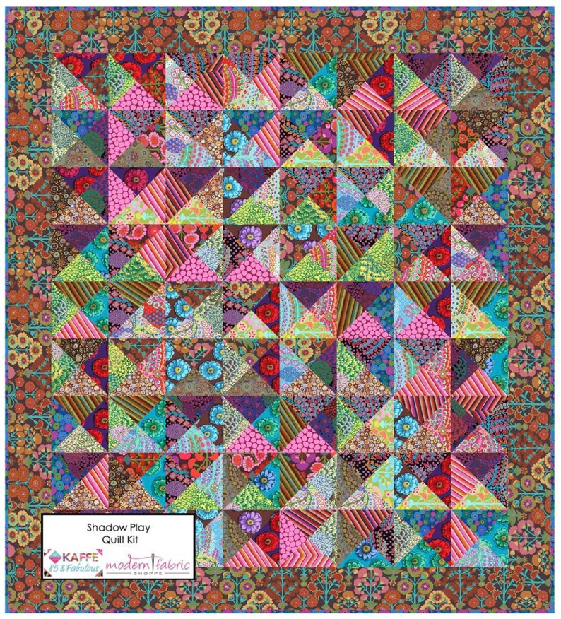 Kaffe Fassett Shadow Play Quilt Kit DECEMBER 2022 Delivery Etsy