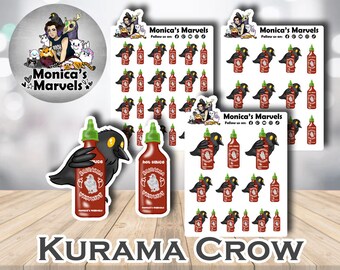 Chibi Kurama the Crow - Spicy Sauce - Printable Planner Stickers