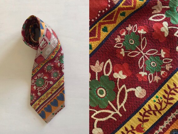 Vintage Kenzo Paris Necktie, Kenzo, Silk Necktie,