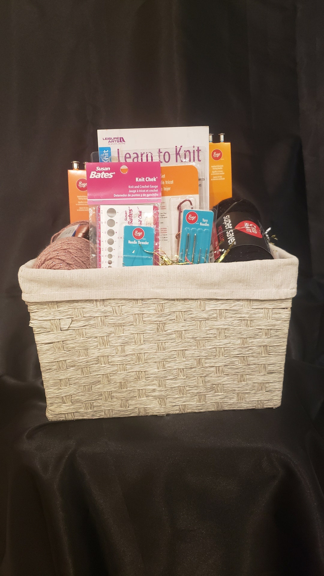 Knitting Gift Basket Etsy