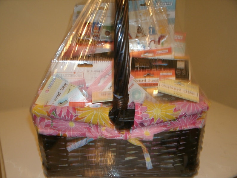 Scrapbooking Gift Basket Etsy