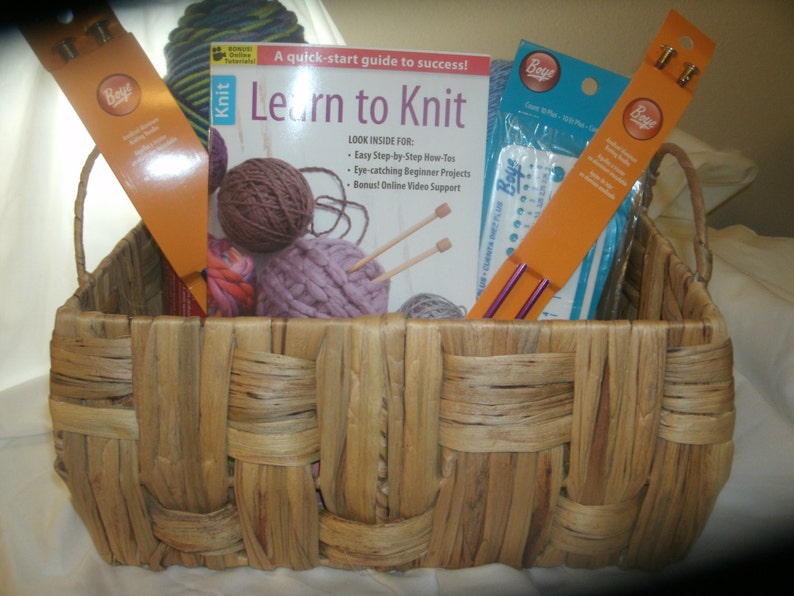 Knitting Gift Basket Etsy