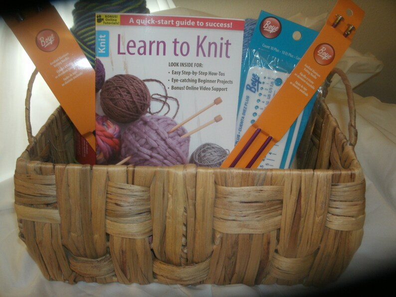 Knitting Gift Basket Etsy