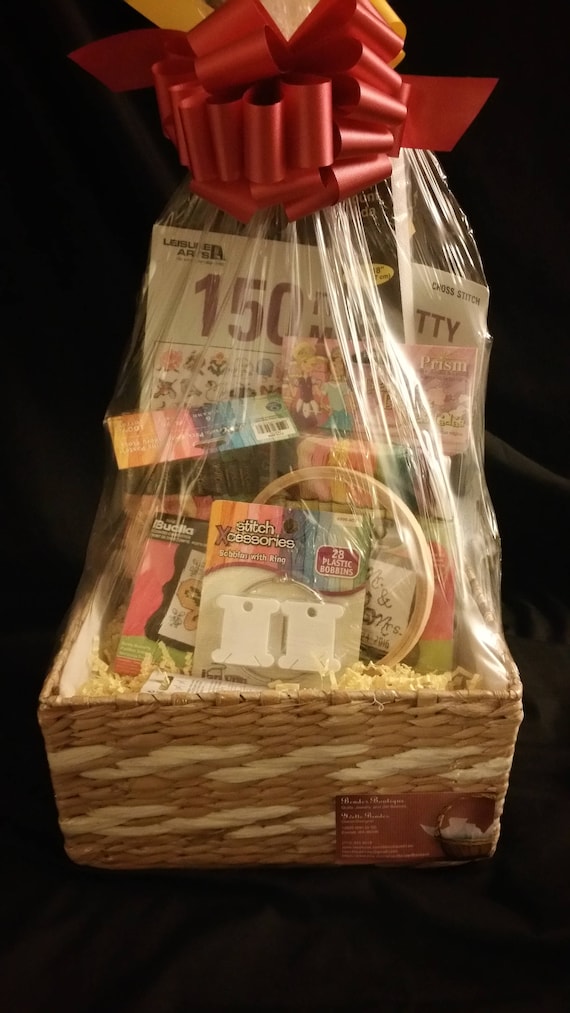 Embroidery Gift Basket Etsy