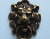 1 12th Scale Dolls 39 House Antique Brass Lion Head Door Knocker (DIY666)