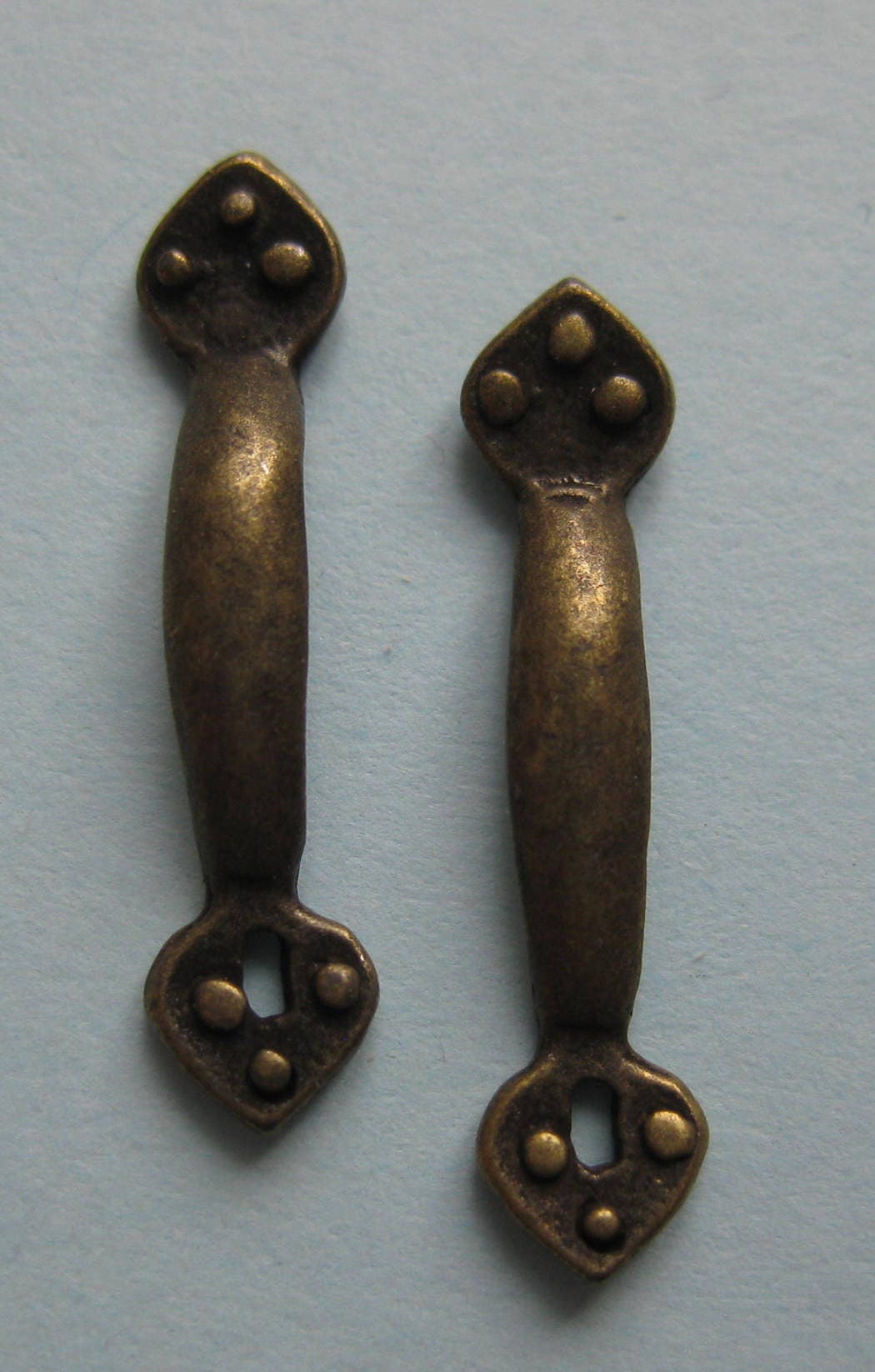Mini-Türgriffe Aus Messing – Für Puppenstuben 1:12, 2,5 Cm Hoch, Dekorativ