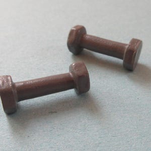 1/12th Scale Dolls&#39; House Miniature - Pair of Hand Weights (IM65717)
