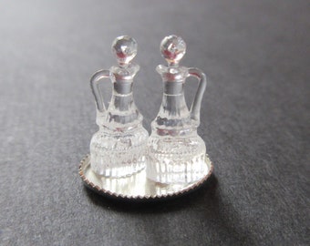 1/12th Scale Dolls' House Miniature - Oil & Vinegar Cruet Set (CB0078)