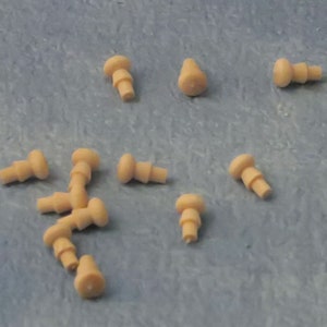 Perillas de madera para casa de muñecas, escala 1/12, 2,5 mm - Paquete de 12 (DIY96796)
