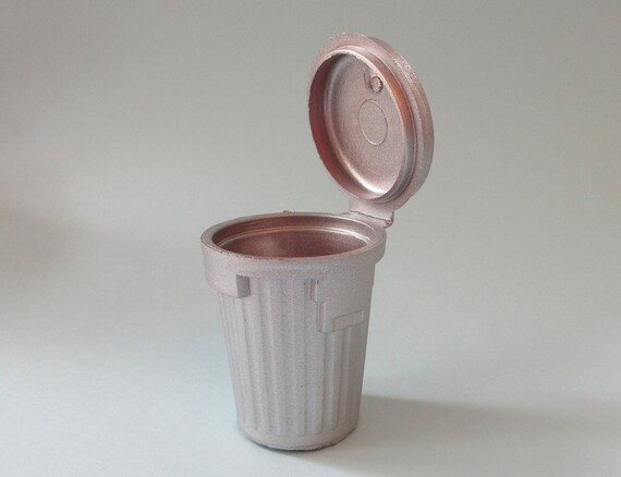 Miniatura para casa de munecas a escala 1 12 cubo de basura plateado S1004 Etsy Espana