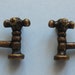 1/12th Scale Dolls' House Pair of Antique Brass Taps