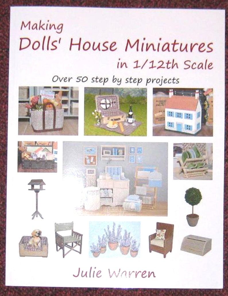 Making Dolls House Miniatures in 1/12th Scale by Julie Warren Etsy