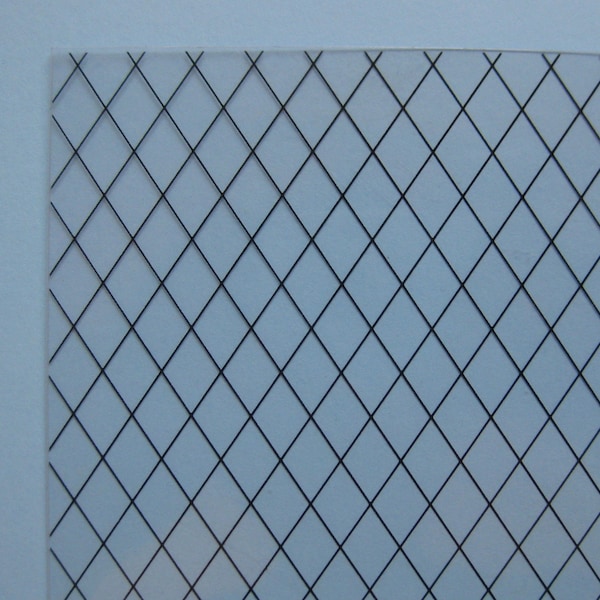 A4 acetaatvel van 0,5 mm - loodeffect - diamanten (DIY408)