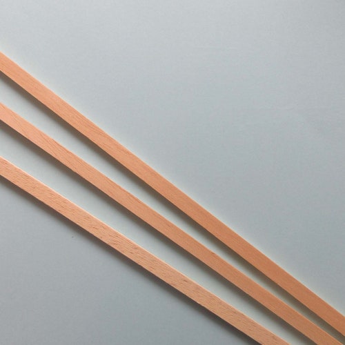 Lot De 10 Lattes De Bois Obèche 1,5 X 3 X 457 Mm - Non Traité, Pour Maquettisme, Modélisme Et Bricolage